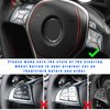 Ziciner 12 PCS Car Steering Wheel Button Cover, Aluminum Alloy Switch Button Cover Inner Decoration Trim for ML GL GLK GLA CLA CLS SL A B C E G Class, Car Interior Accessories