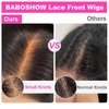 BABOSHOW Straight 200% Density 13x6 HD 30 Inch Lace Front Wigs Human Hair Pre Plucked Glueless Lace Frontal Wigs Human Hair Wigs for Black Women Natural Hairline with Baby Hair