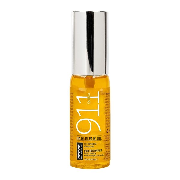 Biotop Professional 911 Quinoa Hair Repair Oil - Heat Protectant + Deep Conditioning Hair Treatment - Hair Care Ampoules for Damage - Combats Frizzy Hair (1.01 fl oz/30ml)