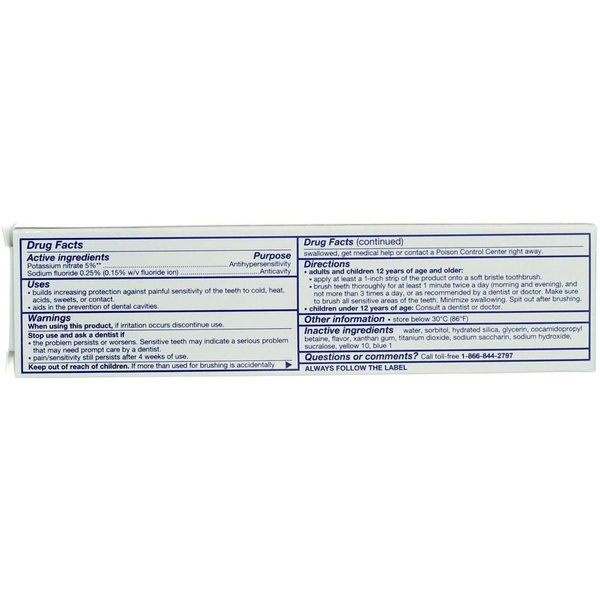 Sensodyne Mint Size 4z Sensodyne For Sensitive Teeth Cavity Prevention Max Strength Fresh Mint