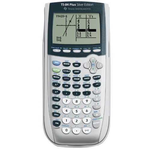 Texas Instruments TI-84 Plus Silver Edition Graphing Calculator, Silver (Renewed)