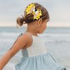 Bow Hair Clip for Girls Cute Bee Yellow Hair Bow Clip Spring Hair Accessories Hair Barrettes for Hair Styling Girls Hair Ribbons Gold Glitter Clips for Hair