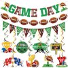 Game Day Banner Football Party Decorations Football Birthday Party Decorations Football Banner with Football Party Hanging Decorations Football Concessions Stand for Football Party Supplies
