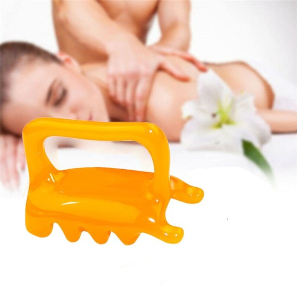 SZMYLED Handheld Massager, Neck Shoulder Back Resin Massager Guasha Tools, Stress Relief Relax Body Massage Tool (1pcs)