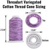 Threadart 100% Cotton Variegated Thread Set | 5 Cones Party Colors | 600M (660 Yards) Cones | for Quilting & Sewing 40/3 Weight | Long Staple & Low Lint | Over 20 Other Sets Available