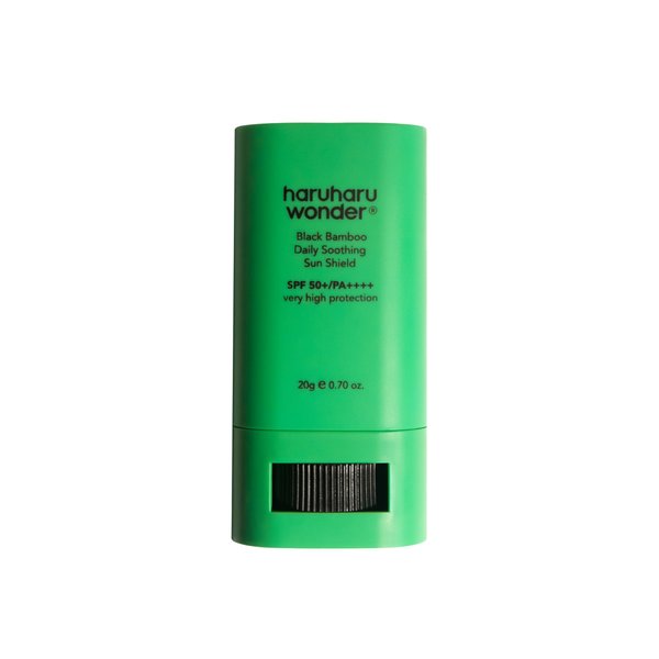 Haruharu Wonder Black Bamboo Daily Soothing Sun Shield 20g Sunscreen Stick, 0.7 Ounce (Pack of 1)