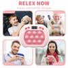 Intoypad Pop Game Light Up Fidget Toy for Kids, 6 Modes LED Screen Quick Push Pop Game Controller Electric Fidget Popper Game Quick Push Bubble Game Birthday Toys for Girls Pink