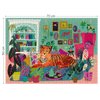 Elena Essex 1000 Piece Puzzle for Adults - Tiger Lounge/Puzzles for Adults 1000 Pieces/Plants Succulents Cat Puzzle/Puzzle 1000 Pieces/Puzzle Size 28 x 20 inches
