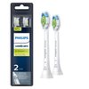 Philips Sonicare Genuine W DiamondClean Replacement Toothbrush Heads, 2 Brush Heads, White, HX6062/65