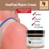 HealFast The Original Skin Repair Cream for Dry Itchy & Sensitive Skin - Deep Moisturizing for Rashes, Dryness, Stretch Marks, Sunburn, Bed Sores - Ovasome Technology – 4 Oz