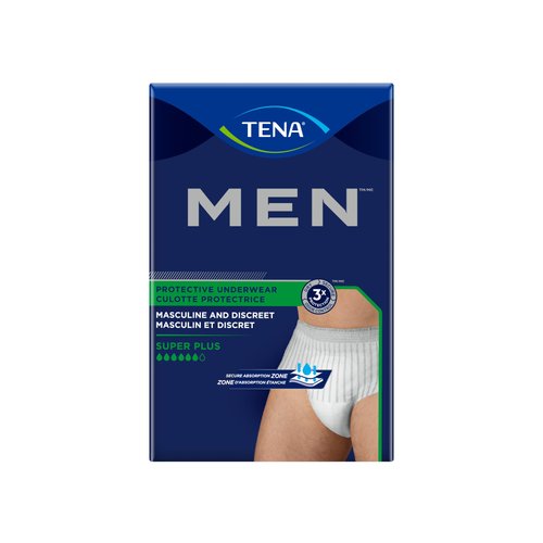 TENA Men Protective Underwear Super Plus, S/M (64 Count)