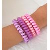Cute Candy Jelly Transparent Color 10pcs 3.5/5.5cm Set Spiral Hair Tie, Coil Elastics Hair Ties, Telephone Wire Hair Band, Ponytail Holder Coil Bands, Hair Rope Scrunchie, Korean Style Hair Ring Hair