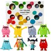 Color Monster & Nuna Figurine Set - Set of 8 Emotional Learning Toys for Kids 3+