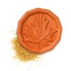 Terra Cotta Brown Sugar Saver, Food-Safe Sugar Preserver for Long-Term Use, Brown Sugar Softener for Cookies, Dried Fruits, & Marshmallows, Maple Leaf Design - JBK Pottery