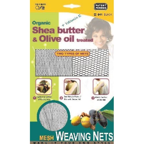 Qfitt Organic Shea Butter & Olive oil treated Mesh Weaving Nets, green