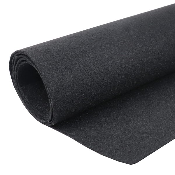 HBU 45"x78"Car Carpet Stain Resistant Carpet Liner Tear Resistance Covering Renovate for Truck Auto RV Boat Marine 2mm (Black, 45inchx78inch)