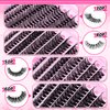 wiwoseo Cluster Eyelash Extensions 560pcs Lash Clusters Wipsy Cluster Lashes D Curl Eyelashes Clusters Individual Lashes DIY Lash Extensions Cluster Lashes Natural Look Eyelashes Clusters (8-16MM)