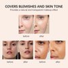 Foundation Stick with Brush, SPF 50, Hydrating Anti Wrinkle Non-Sticky Matte Finish Sun Protection for Face and Body, Long-lasting Travel Size Korean Skin Care Sun Stick (Light, 0.71oz)