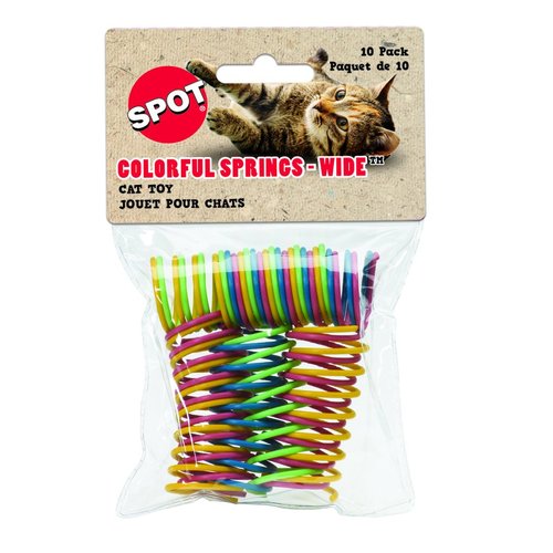 SPOT Ethical Products Ethical Wide Colorful Springs Cat Toy, Medium Breeds