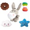 GOMUHE Dog Squeaky Toys Puppy Plush Dog Toy for Small & Medium Dogs （5 Pack）