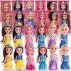 Liberty Imports 12 Pack Miniature Royal Princess Toddler Dolls with Dresses, Girls Fashion Party Favor Imaginative Pretend Play Pocket Playset Collection (4.5-Inches)