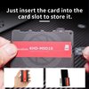 Kiorafoto KHD-MSD10 Easy Carry 10 Slots Slim Credit Card Size Lightweight Portable TF MSD Microsd Memory Card Case Storage Keeper Holder for 10 TF MSD Microsd Microsdhc Microsdxc Memory Cards Oganizer