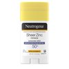 Neutrogena Sheer Zinc Oxide Mineral Sunscreen Stick with Vitamin E, Broad Spectrum SPF 50+ & UVA/UVB Protection, Water Resistant & Residue-Free Application, Paraben-Free, Dye-Free, 1.5 oz