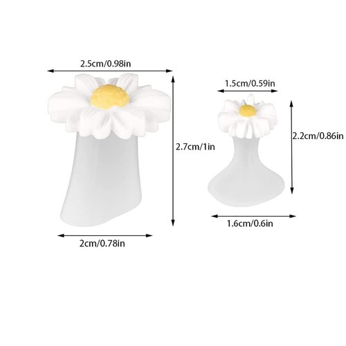 YIUIRUOI 16 Pieces Silicone Toe Separators Daisy Flower Toe Spacers Nail Art Tools Toe Nail Separator for Women Nail Art Pedicure Manicure
