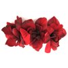 Triple Red Apple Blossom Silk Flower Hair Clip with Teeth