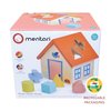 Mentari Toys - Shape Sorter House - Wooden Shape Sorter Toy for Toddlers - Activity Toy with 5 Shapes and Removeable Lid - Boost Fine Motor Skills and Shape Recognition - Educational Toy - Age 12m+