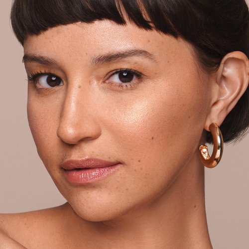 Jouer Powder Highlighter - Creamy Formula - Luxurious Finish - Buildable Pigment - Talc, Paraben, Gluten & Cruelty Free - Vegan Friendly, Citrine-Shimmering Gold, Rose Gold