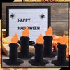 Cinnvoice 6 Pcs Honeycomb Paper Decorations - Magnetic Halloween Centerpieces & Reusable Table Decorations for Indoor/Outdoor Parties