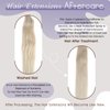 Full Shine Weft Hair Extensions Black Straight Hair Sew In Extensions Soft Real Hair For Women Color Jet Black Human Hair Bundles Weft Human Hair Extensions Silky Hair Jet Black 16 Inch 105G