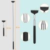 Foxgor Unique 2 Pack Back Scratcher with Gift Bag - Premium Portable Metal Stainless Steel Telescoping Massage Tool - Gift for Men Women1