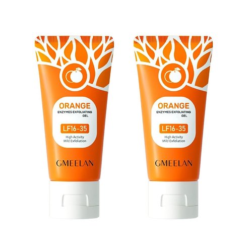 Gmeelan Orange Exfoliating Moisturizer Face Body Scrub Gel, Size 50g, 1.7 Fl Oz (Pack Of 2)