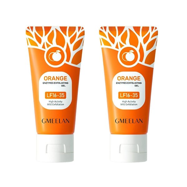 Gmeelan Orange Exfoliating Moisturizer Face Body Scrub Gel, Size 50g, 1.7 Fl Oz (Pack Of 2)