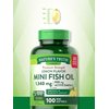 Mini Fish Oil Omega 3 | 1340 mg | 100 Softgels | Burpless Lemon Flavor Pills | Non-GMO & Gluten Free Supplement | by Nature's Truth