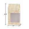 Hammont Gift Boxes - Beautiful, Tall Paper Boxes with Window | Gift Boxes for Parties, Holidays, Weddings, Birthdays etc. | Cupcakes, Cookies, Candies, and More | 8 Pack - Cream (3.5"x6.77"x2")