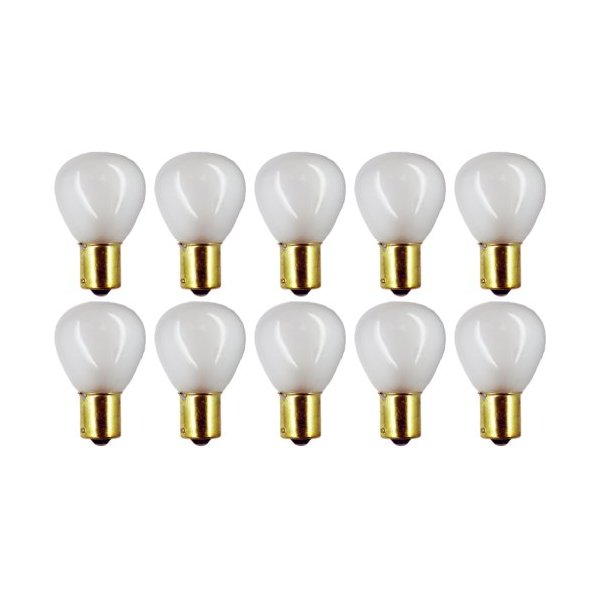 CEC Industries #1143IF (Frosted) (1143 Internally Frosted) Bulbs, 12.5 V, 24.75 W, BA15s Base, RP-11 shape (Box of 10)
