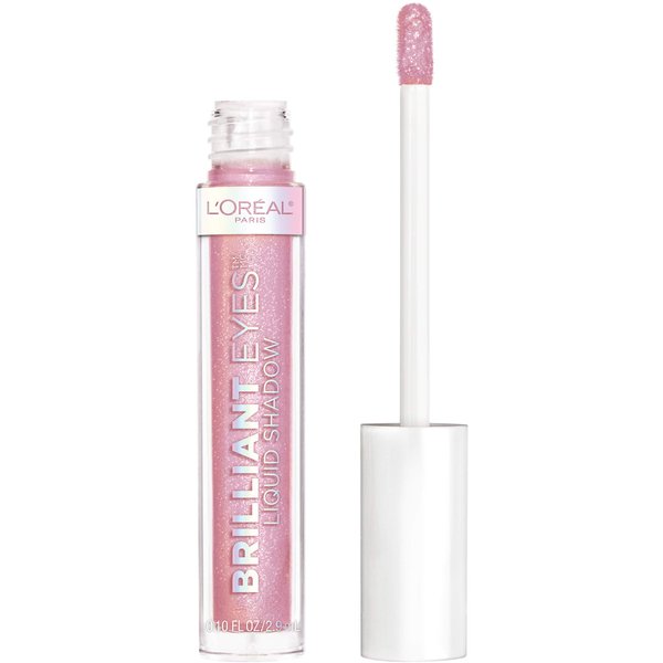 L'Oreal Paris Brilliant Eyes Shimmer Liquid Eye Shadow, Longwearing Lasting Shimmer, Crease Resistant, Flake-Proof, Precision Applicator, Quick Dry, Non-Greasy, Atomic Crush, 0.1 oz.