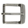 Classic Belt Buckle for Men for Women Replacement Leather Belt (Antique Silver, 1-1/2")