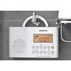 Sangean Portable AM/FM Weather Band Emergency Waterproof Shower Clock Radio with Large Easy to Read LCD Display