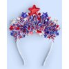 xo, Fetti Happy Fourth of July Star Headband | USA Party Favors, American Flag Supplies, 4th of July Decorations, Stars and Stripes Decor, Red White and Blue, Olympic Theme Bday Patriotic Accessory