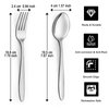 24 Pcs Forks and Spoons, Unokit Forks and Spoons Silverware Set, Food Grade Stainless Steel Silverware Set, 12 Dinner Spoons and 12 Dinner Forks, For Home/Kitchen, Mirror Polished and Dishwasher Safe