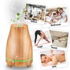 Diffuserlove Essential Oil Diffuser 200ML Aroma Diffuser Mist Humidifiers with 7 Color LED Lights, Auto Shut-Off Function for Bedroom Office Room House