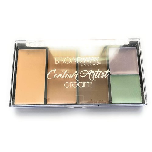 Broadway Colors (1) Contour Artist Cream - Cream Contour Kit - BCK01 Light/Medium - Net Wt. 0.098 oz. x 3 Contour Creams - 0.052 oz. x 2 Color Collector Creams