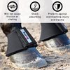 HORZE Pro Overreach Bell Boots for Horses | Neoprene Pair - Black - L