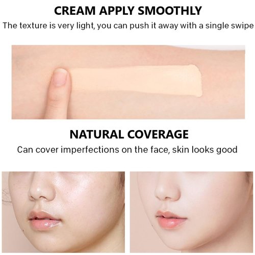 Foundation Full Coverage Liquid Foundation Cream - Lightweight Concealer - Suitable for All Skin Types (cheese 03)