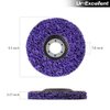 Ur-Excellent 4-1/2" x7/8'' Stripping Discs Rust Remover Wheel Remove Paint and Oxidation Poly Strip Wheel Disc Abrasive Angle Grinding Wheel - 5 Pack(Purple)