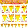 Zonon 48 Sheets Make a Pizza Stickers for Kids Pizza Party Favors Make Your Own Pizza Sticker Cute Make a Face Pizza Stickers kit DIY Project Pizza Theme Birthday Party Favor